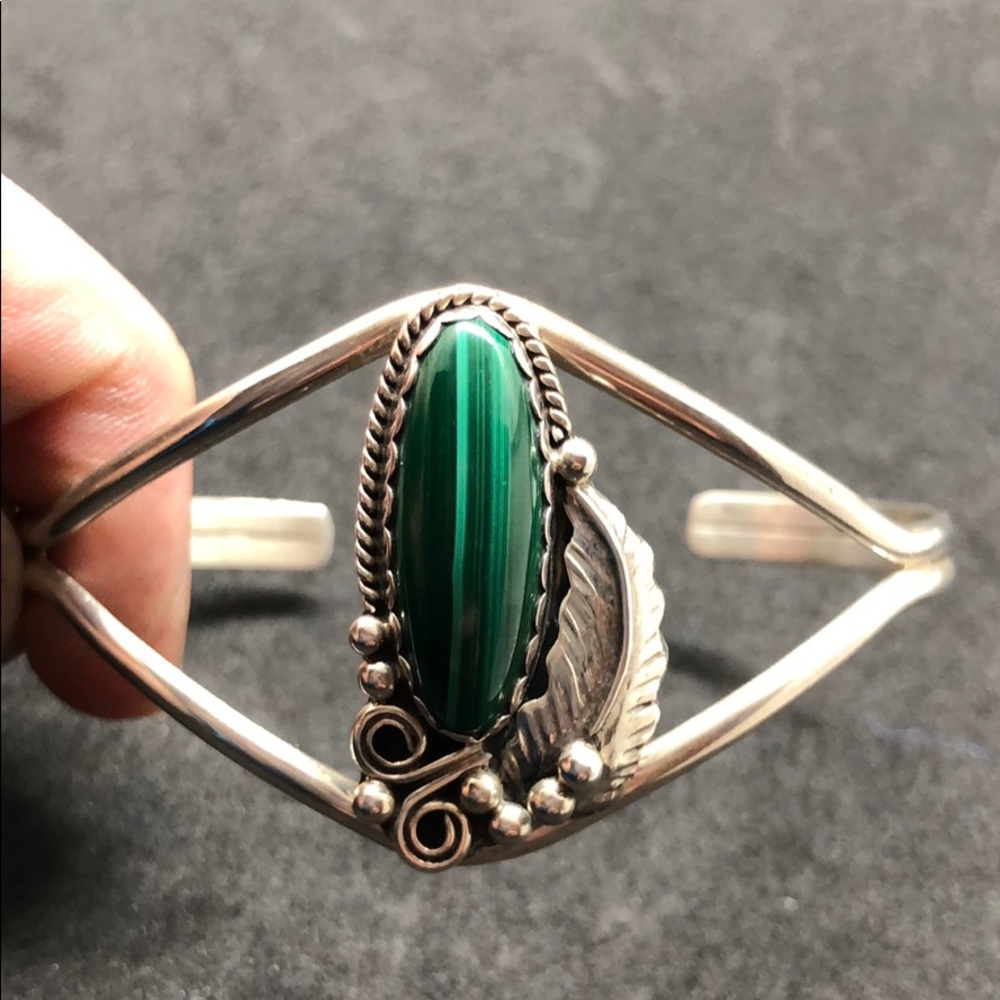 Vintage Native American Malachite Cuff